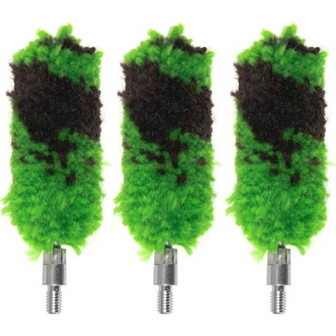 Набор ёршиков SHOTTIME пуховки (шерсть), калибр 12, резьба M5 (Папа) ST-BD-12-3-B
